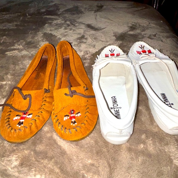Shoes - MINNETONKA MOCCASINS!! 2 PAIRS WITH EXTRA BONUS PAIRS